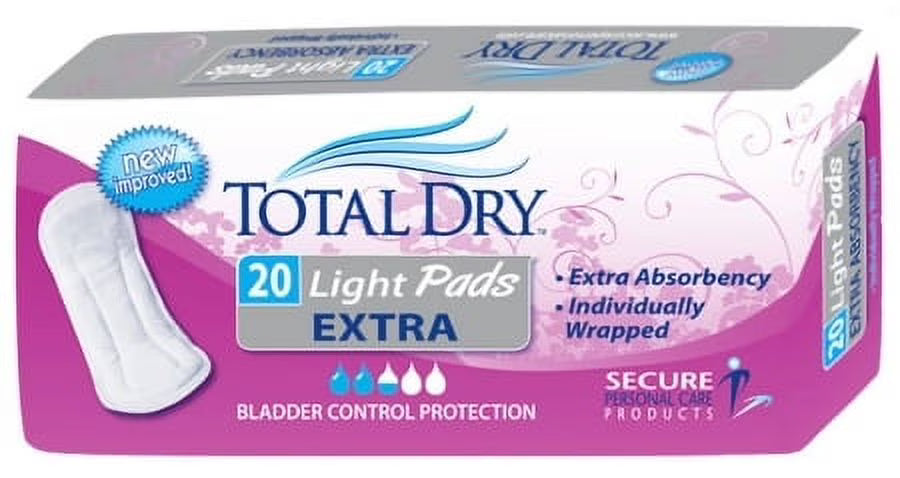 Bladder Control Pad - 180 Each / Case J565962