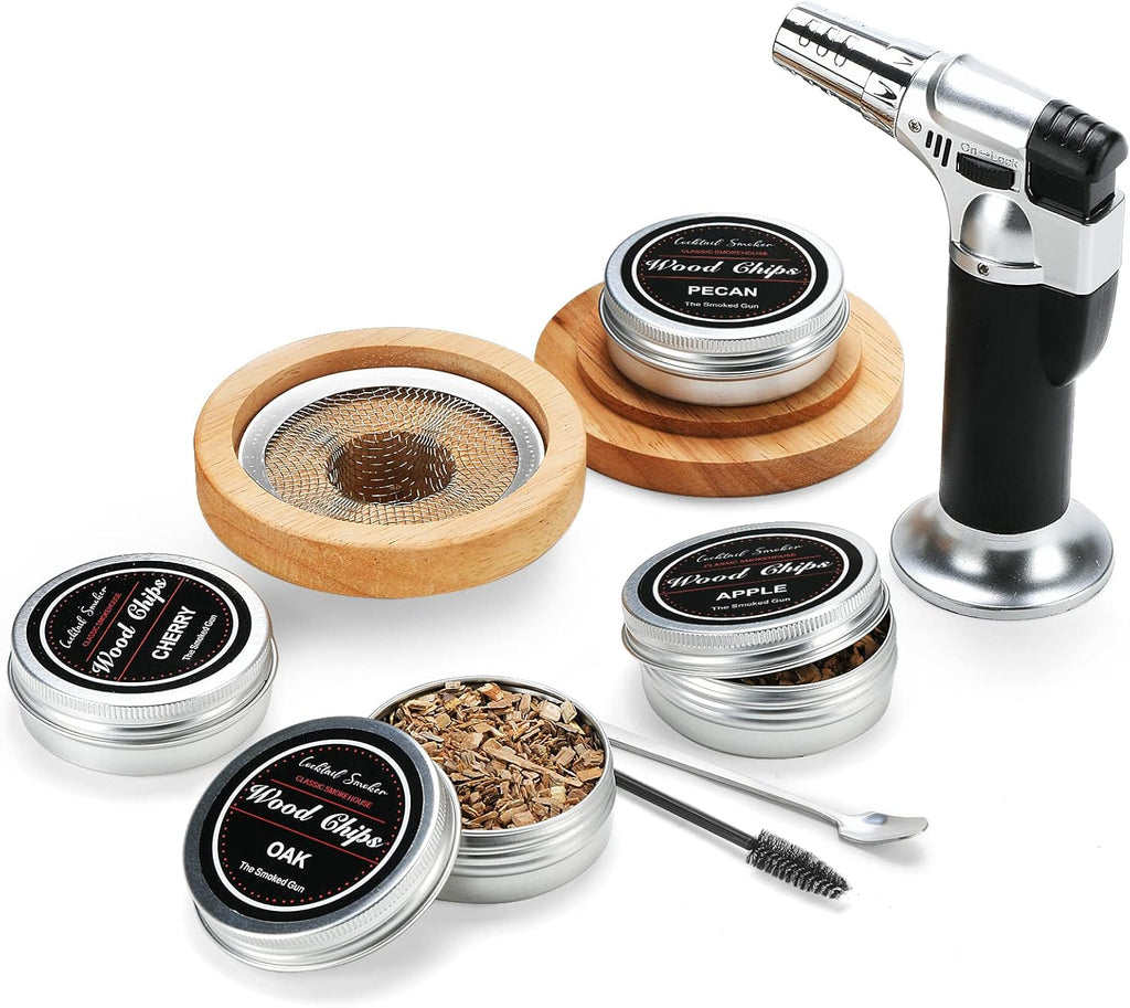 Cocktail Smoker Kit with Torch, 4 Pack Wood Chips, Pack of 2 Y644