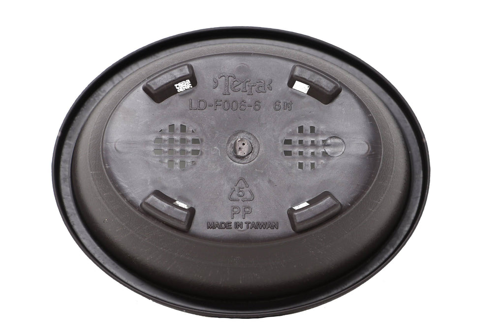 Oval Deep Brown Plastic Bonsai Training Pot V7541