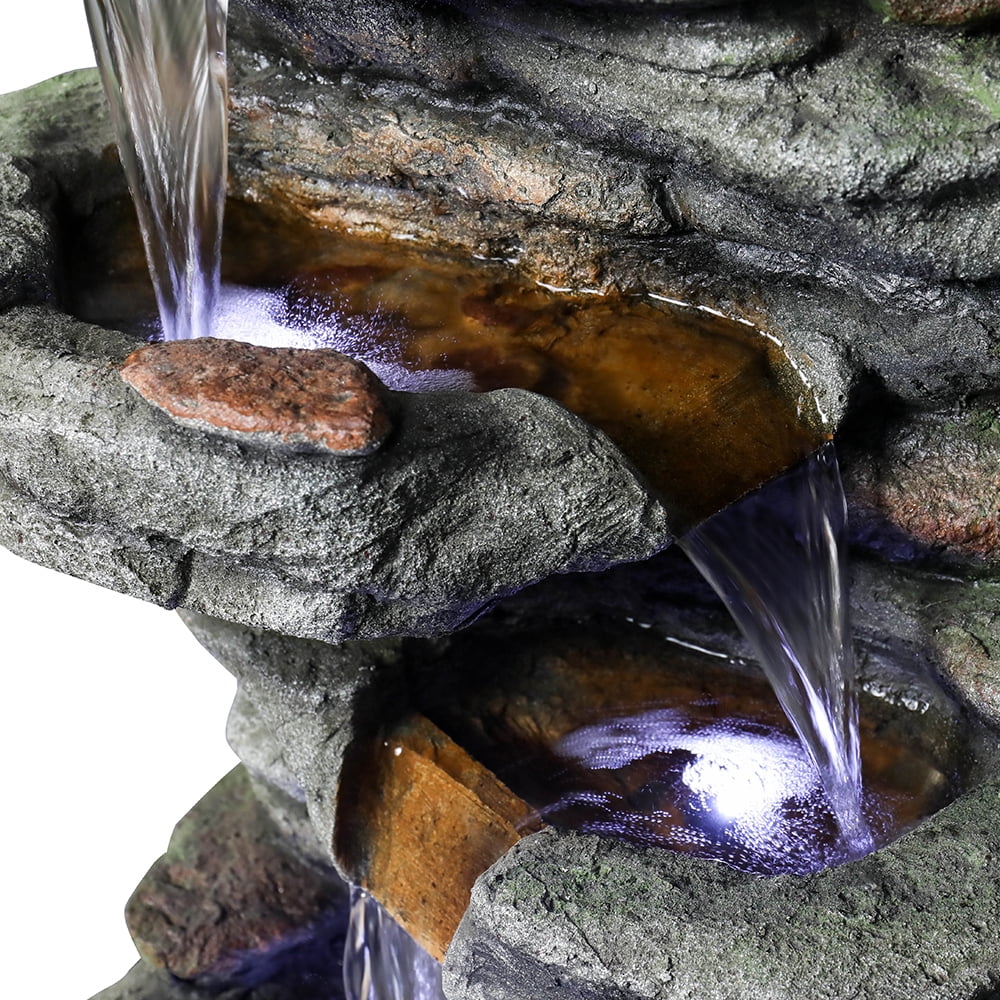 Rock Water Fountain with Led Lights B587