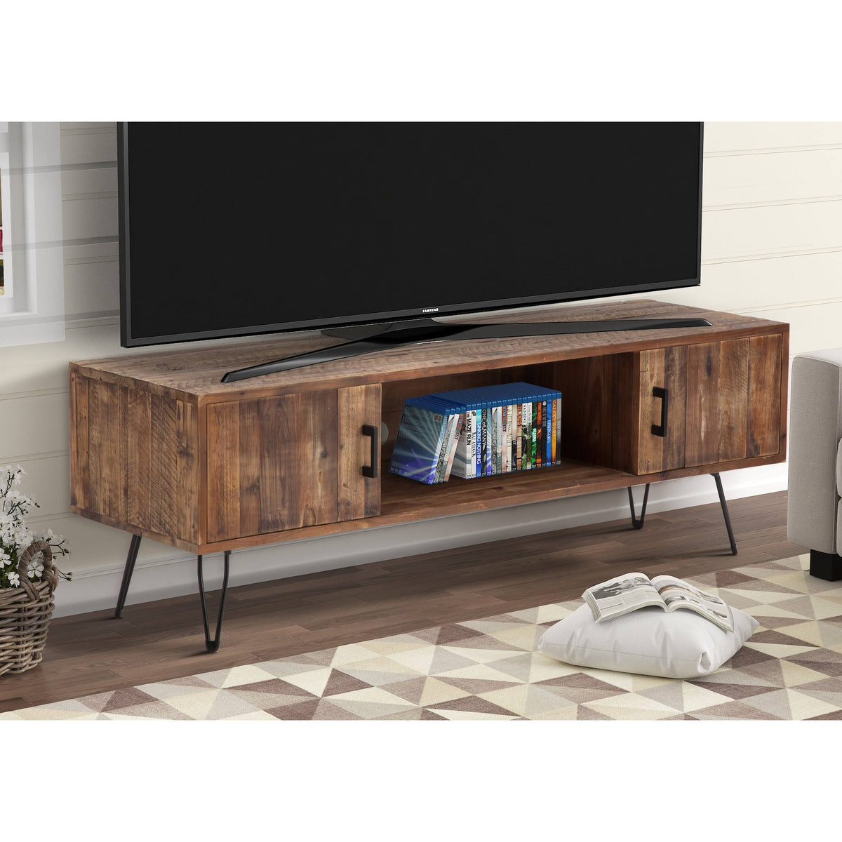 Carbon Black Media TV Stand Y87047