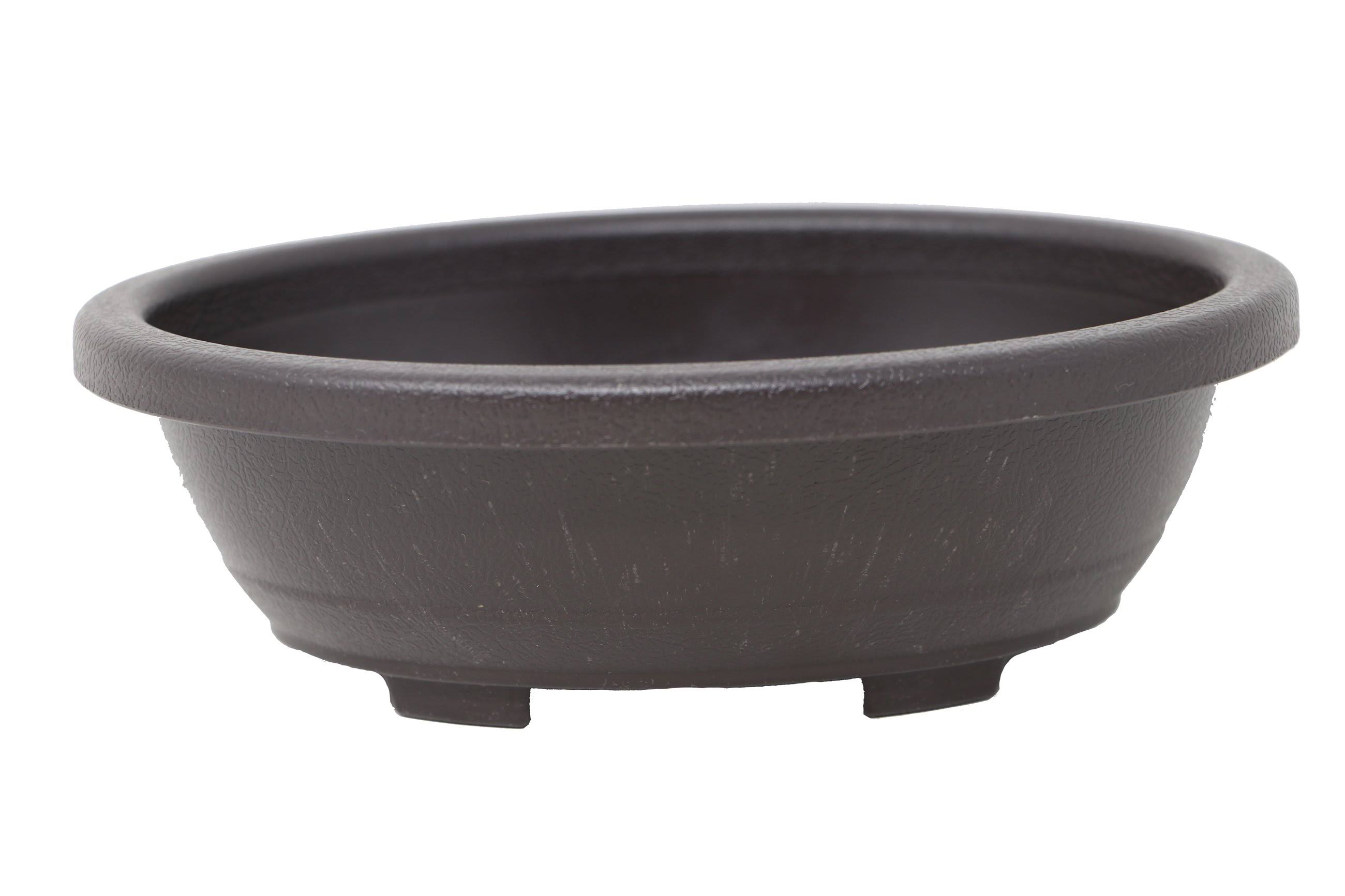 Oval Deep Brown Plastic Bonsai Training Pot V7541