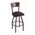 Black Vinyl Counter Stool with 360 Swivel R461796