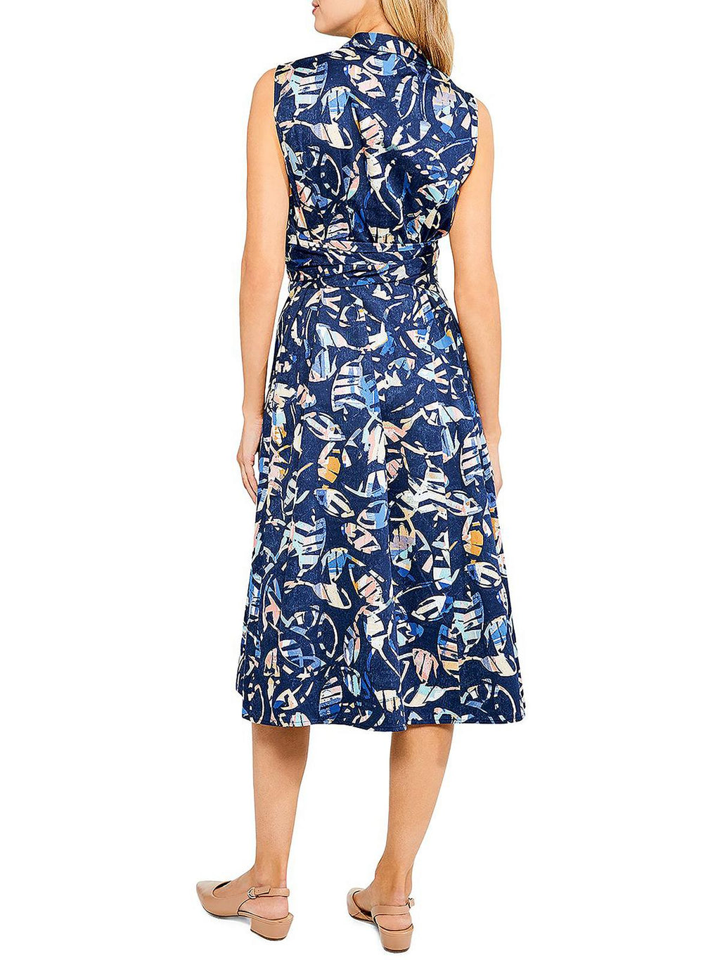 Printed Midi Shirtdress T314543