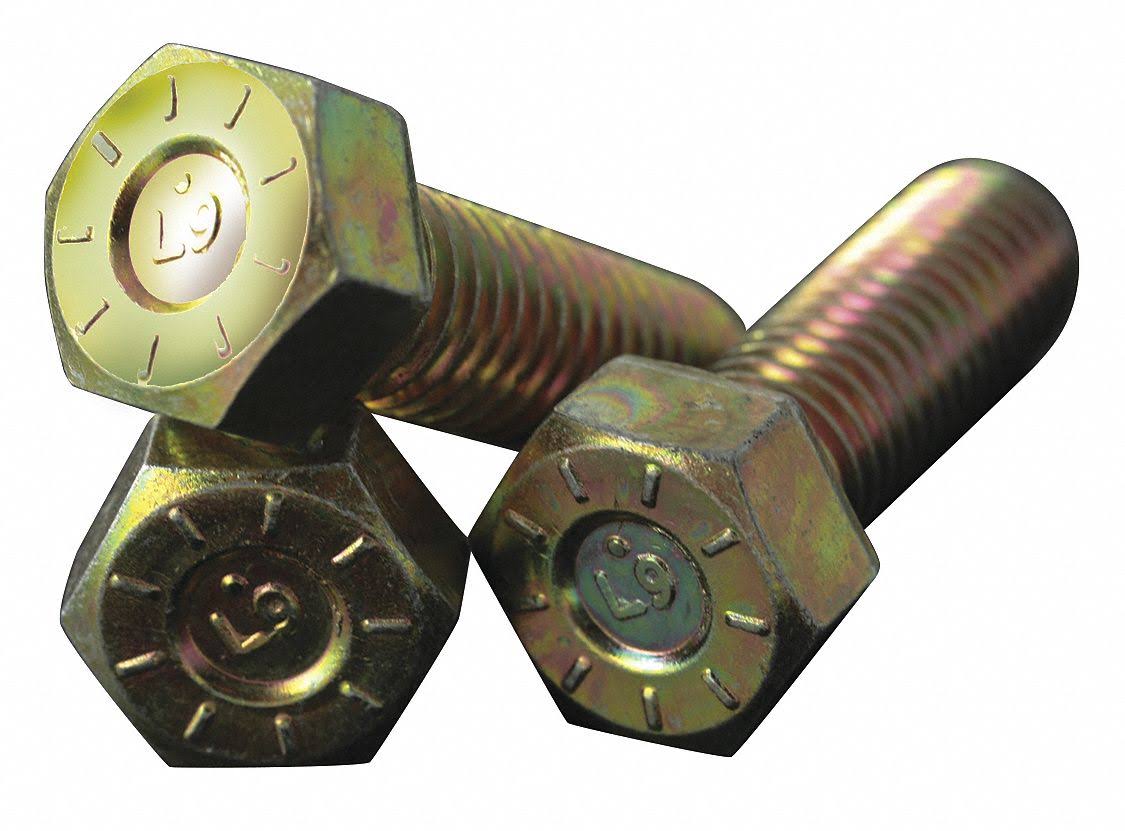 5/16-24x2 Steel Gr 9 Hex Head Cap Screw, pk100 R96344