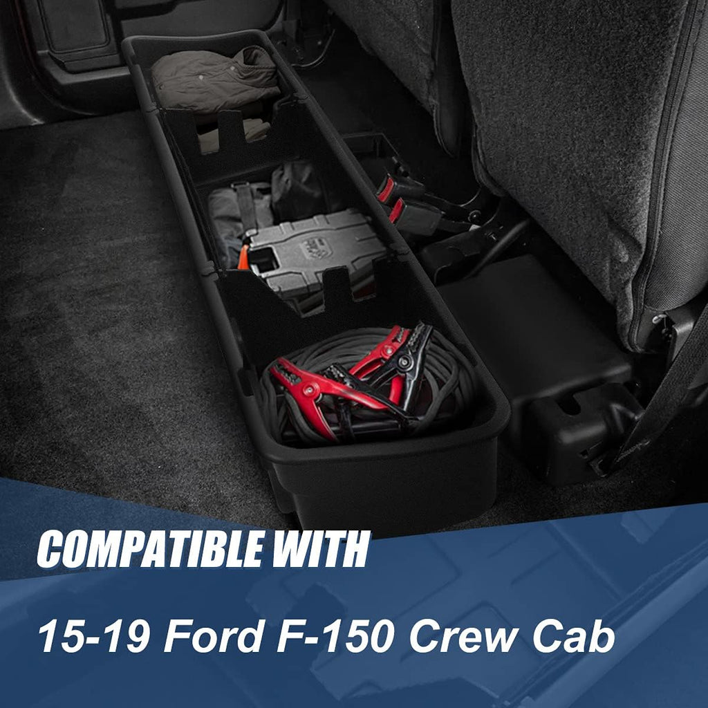 Matte Black Under Seat Cargo Storage Box Organizer G9407