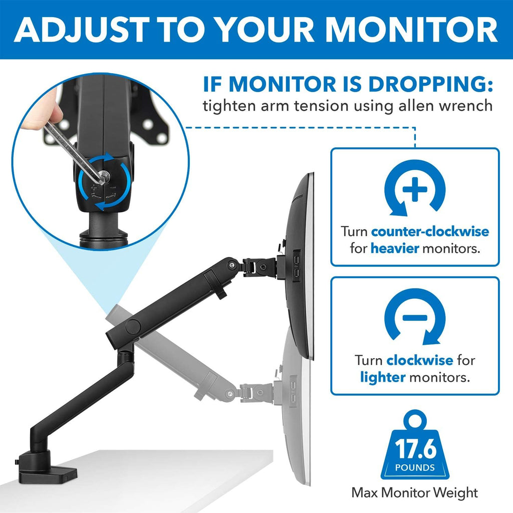 Dual Monitor Arm Mount Desk Stand, Height Adjustable, Fits Two 24 27 29 30 32 Inch VESA 75 100 Screens O4574