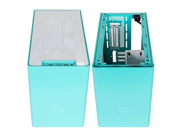 Caribbean Blue Mini-ITX Computer Case O95196