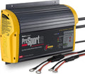 20 Amp 12/24 Volt 2 Bank Waterproof Marine Battery Charger U471439