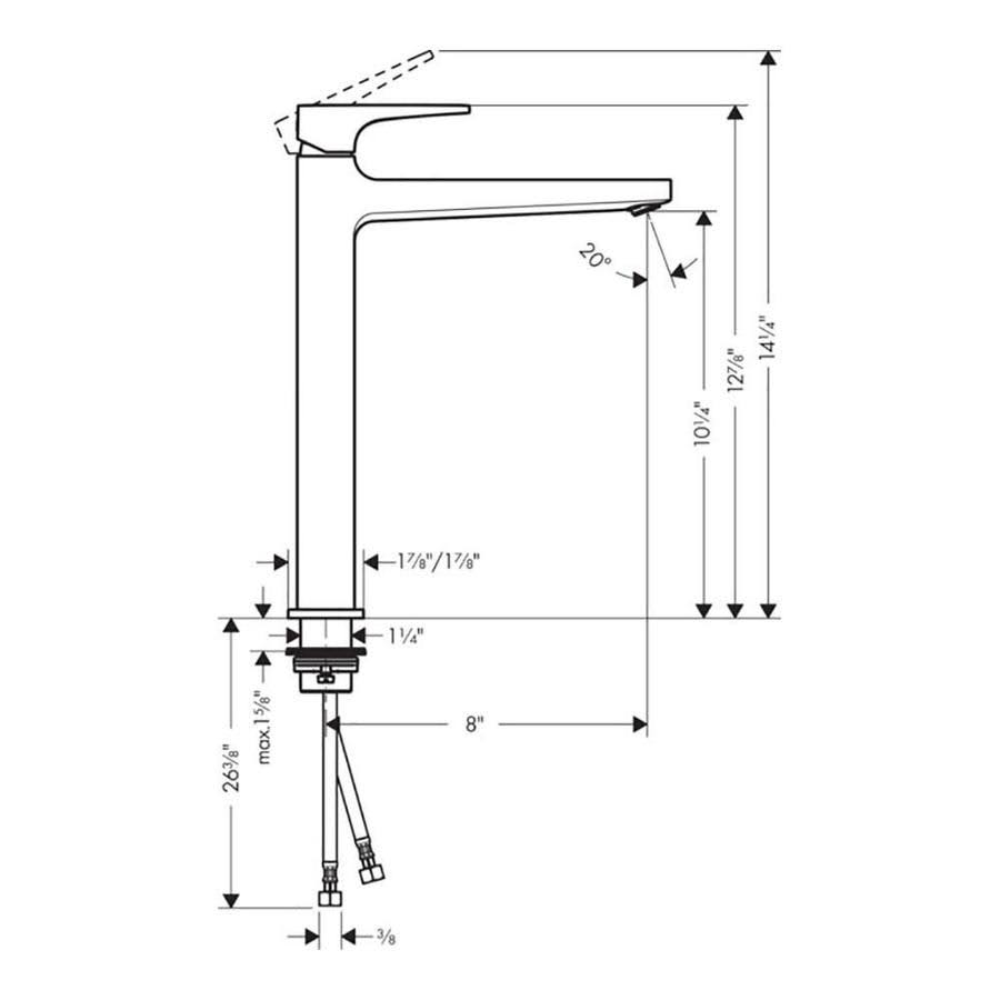 Brushed Nickel Single-Hole Faucet with Loop Handle X7945