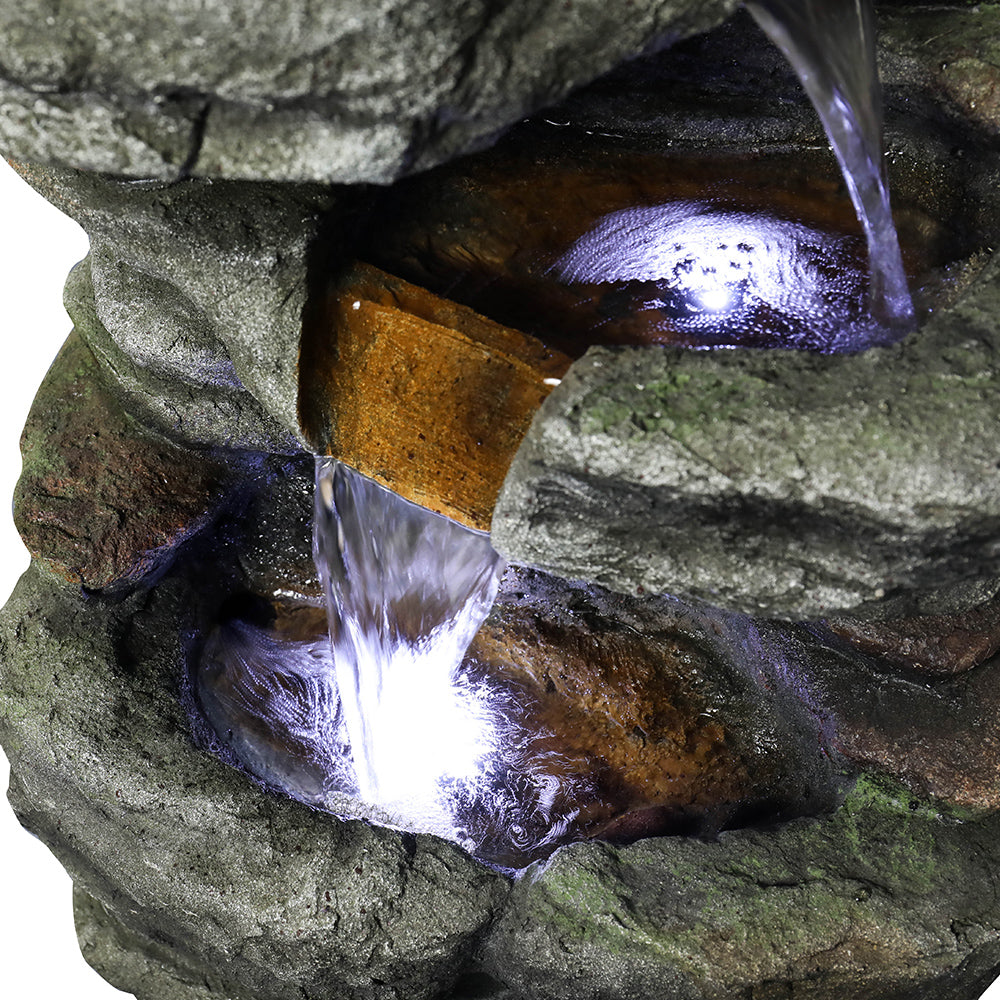 Rock Water Fountain with Led Lights B587