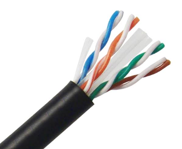 Cat6 Bulk Riser Ethernet Cable, CMR UL Listed Solid Copper UTP, 24 AWG 1000ft White M1858