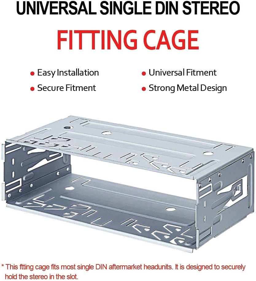 Single Din Stereo Radio Fitting Cage Kit Pack of 2 B83783