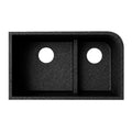 Metallico Double-Basin Granite Undermount Kitchen Sink I87651