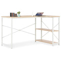 White and Oak Computer Desk X849066