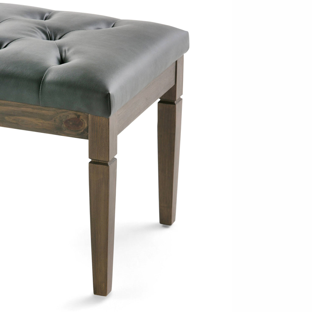 Distressed Saddle Brown Rectangle Ottoman Bench G7036