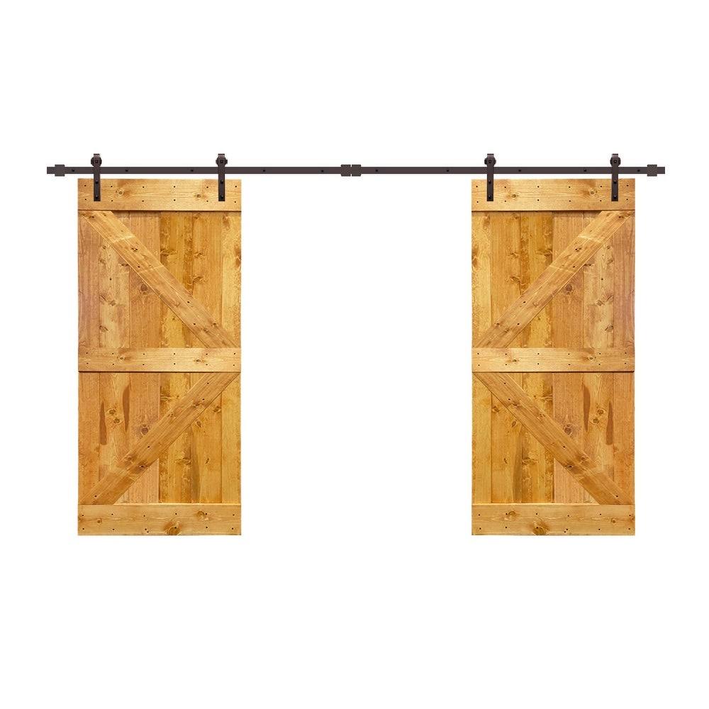 Walnut Barn Door with Hardware Kit N5764