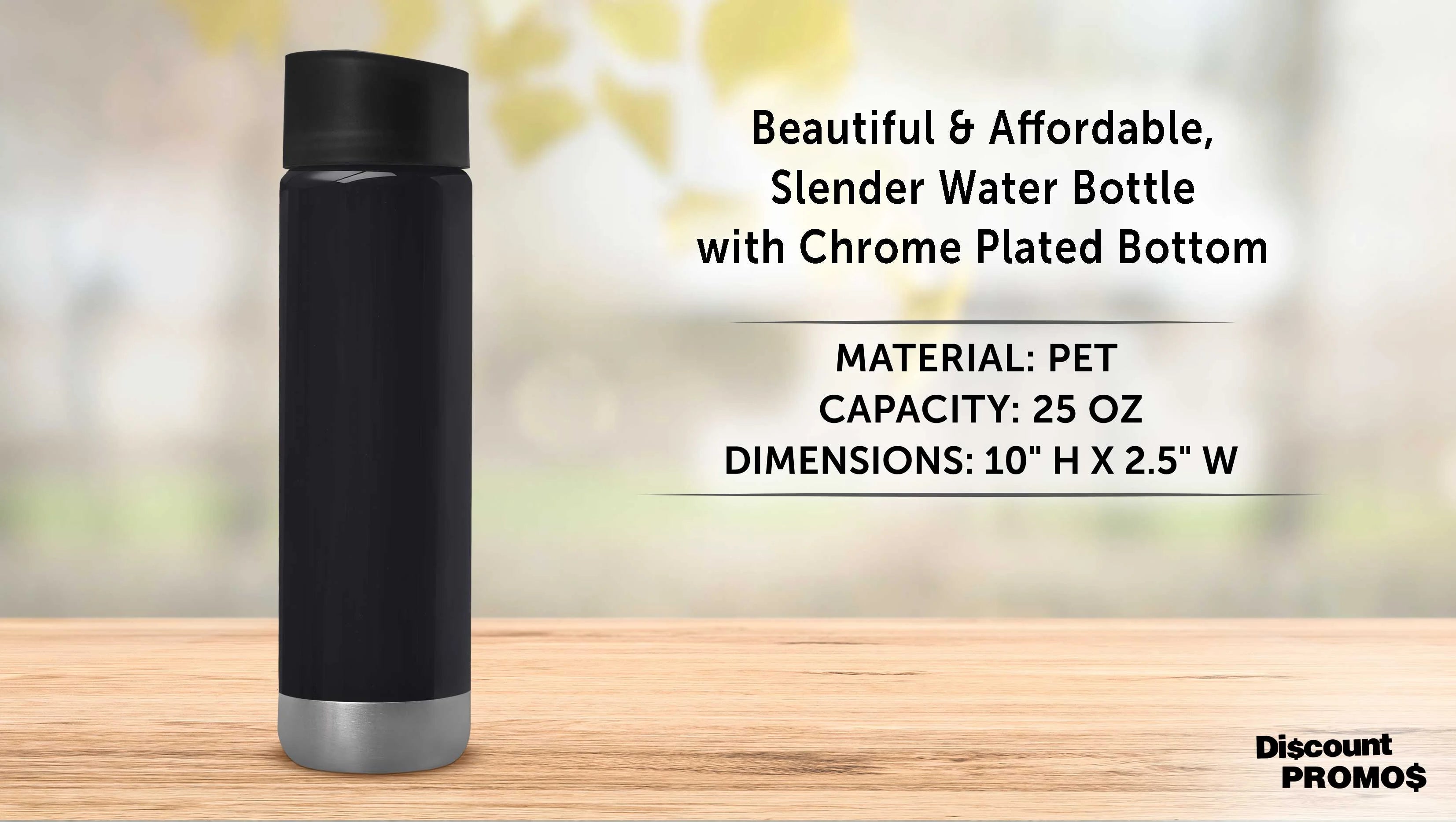 6 Pack 25 oz PET Plastic Water Bottles H71870