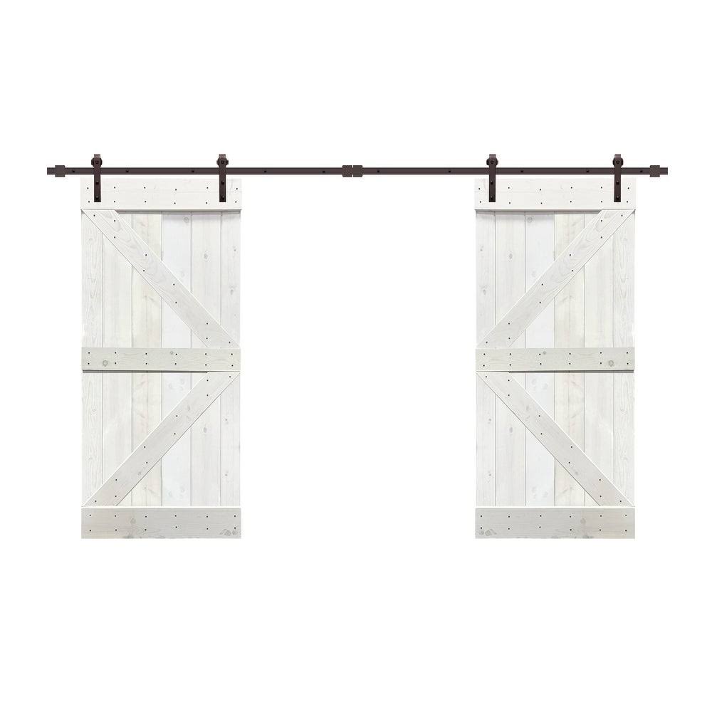 Walnut Barn Door with Hardware Kit N5764