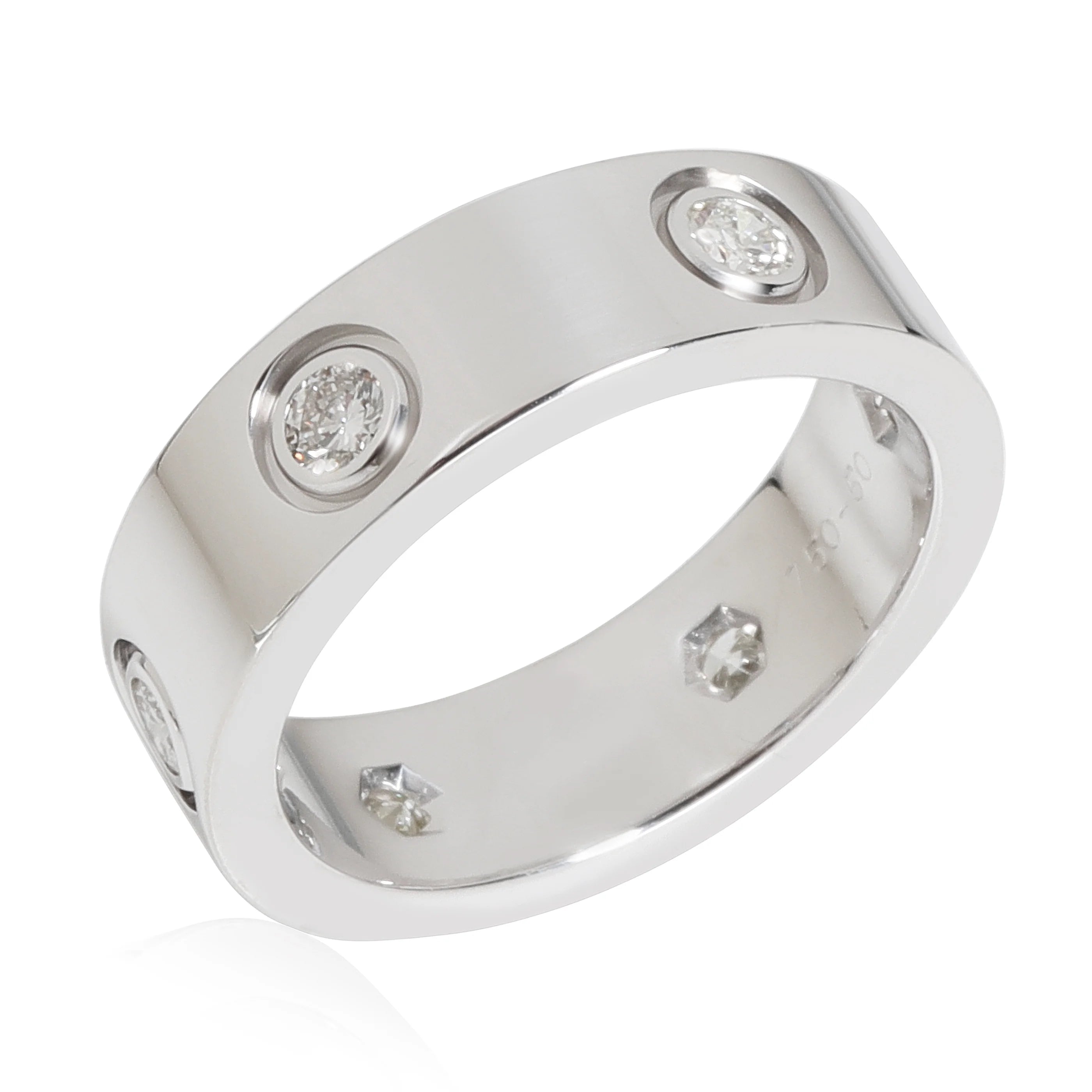 18k White Gold Diamond Ring 0.46 CTW Pre-Owned U987801