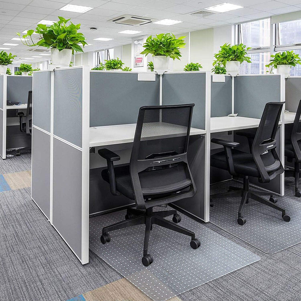 Clear Studded PVC Carpet Chair Mat Q706653