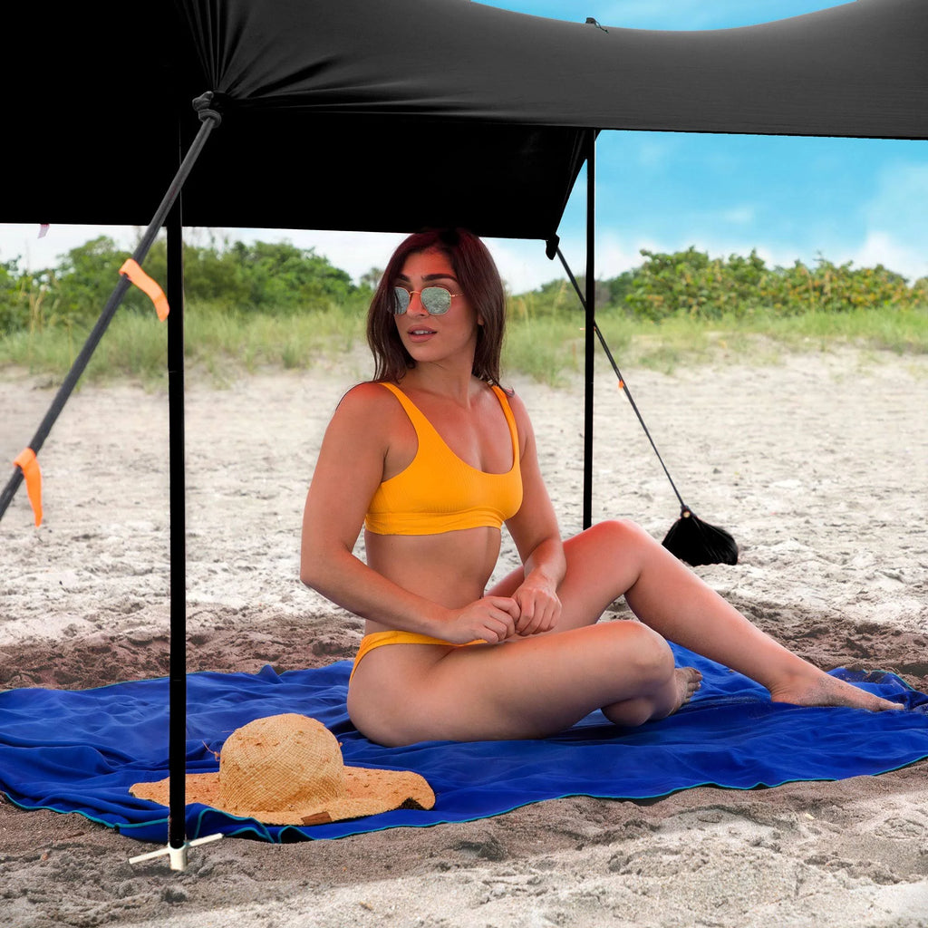 Medium Black Beach Sun Shade Canopy Tent H234296