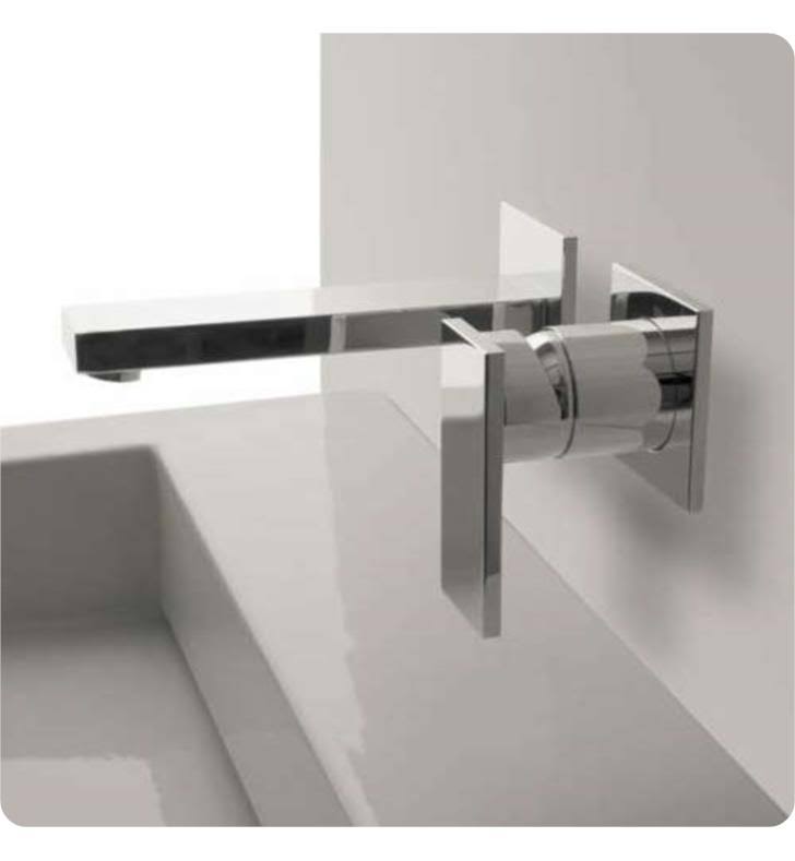 Polished Chrome Single Handle Wall-Mounted Lavatory Faucet A433450