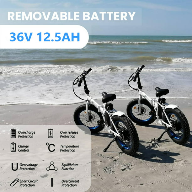 Fat Tire Electric Bike 20" Folding Bicycle 500W 36V Pedal Assist Electric Bicycle V901820