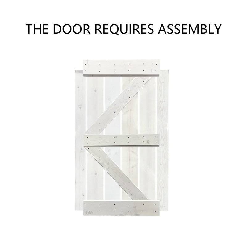 Walnut Barn Door with Hardware Kit N5764
