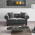 Velvet Chesterfield Loveseat Y569497