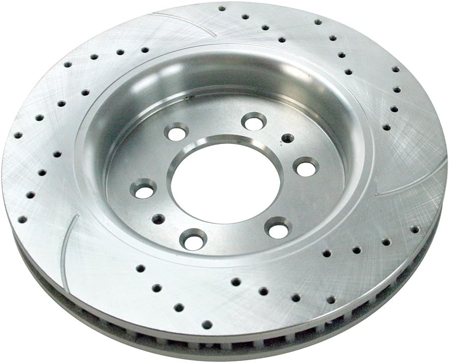 Pair of 2 Drilled and Slotted Disc Brake Rotors S507231