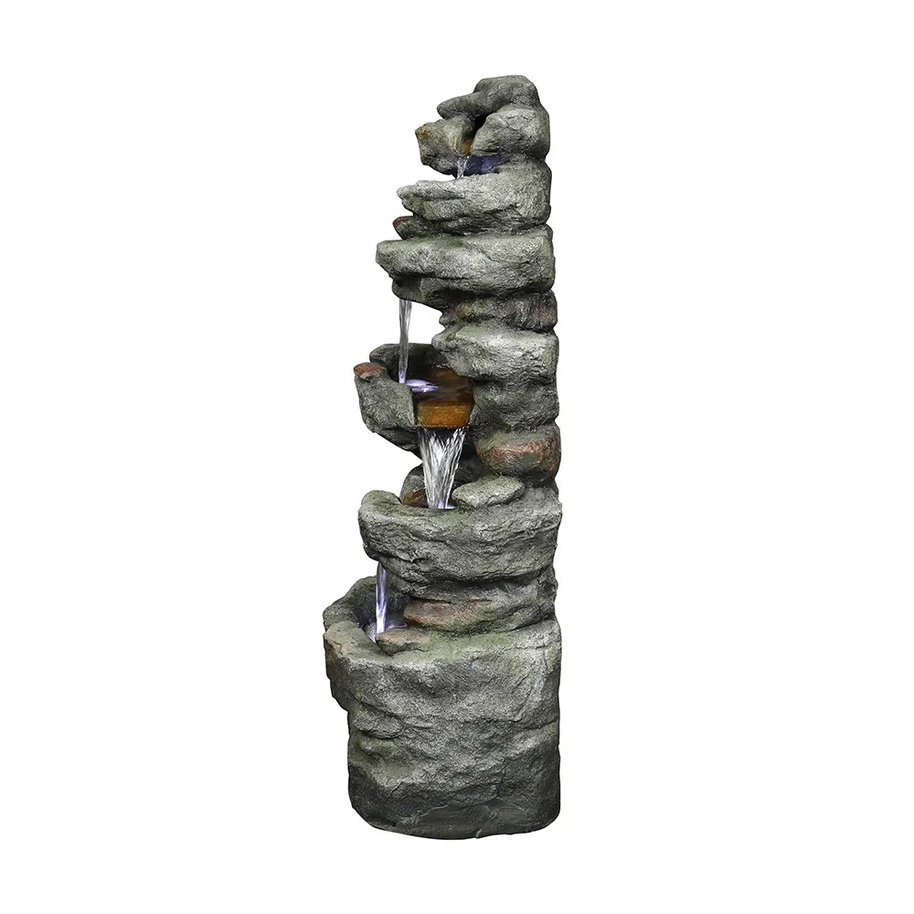 Rock Water Fountain with Led Lights B587