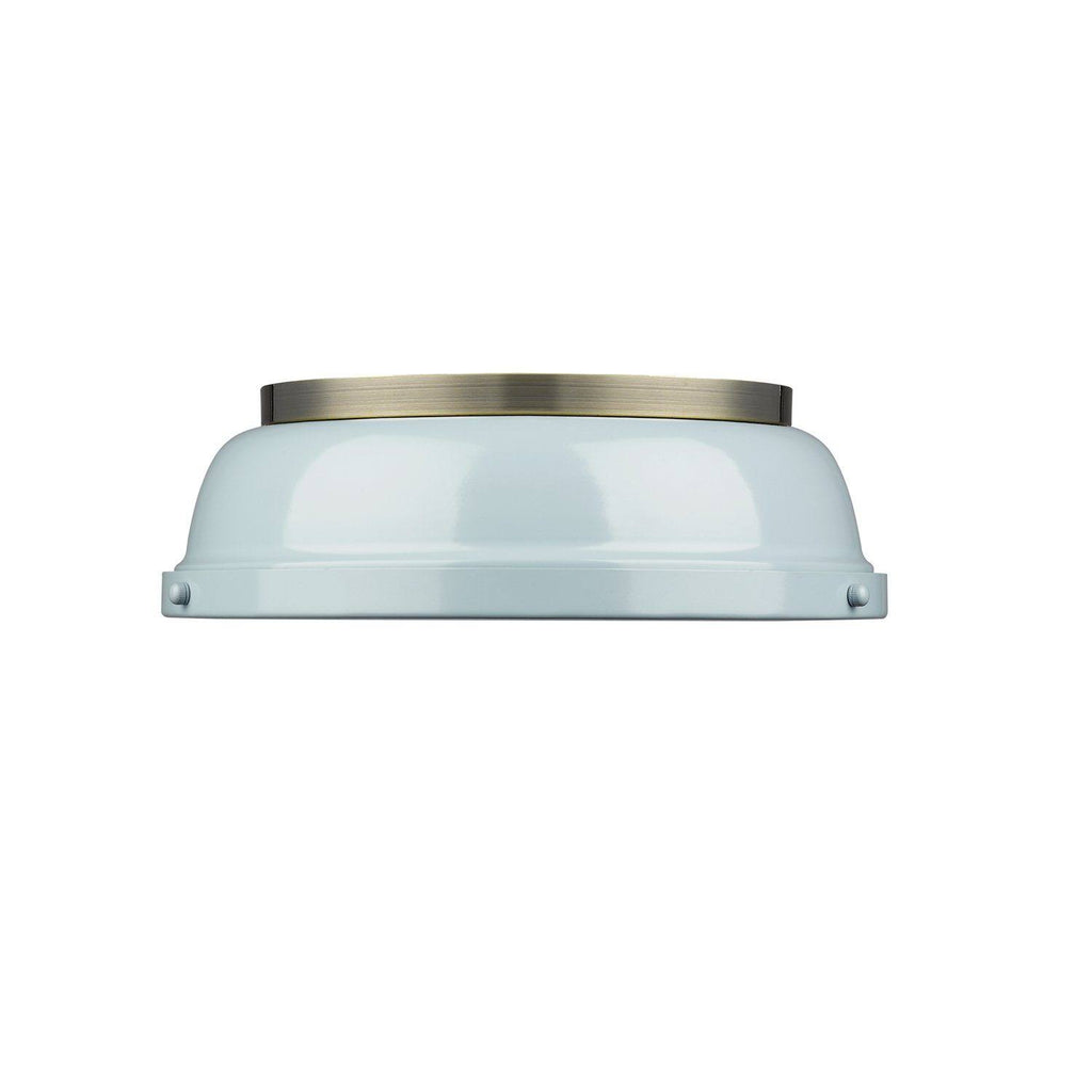 Aged Brass Flush Mount Light R2846