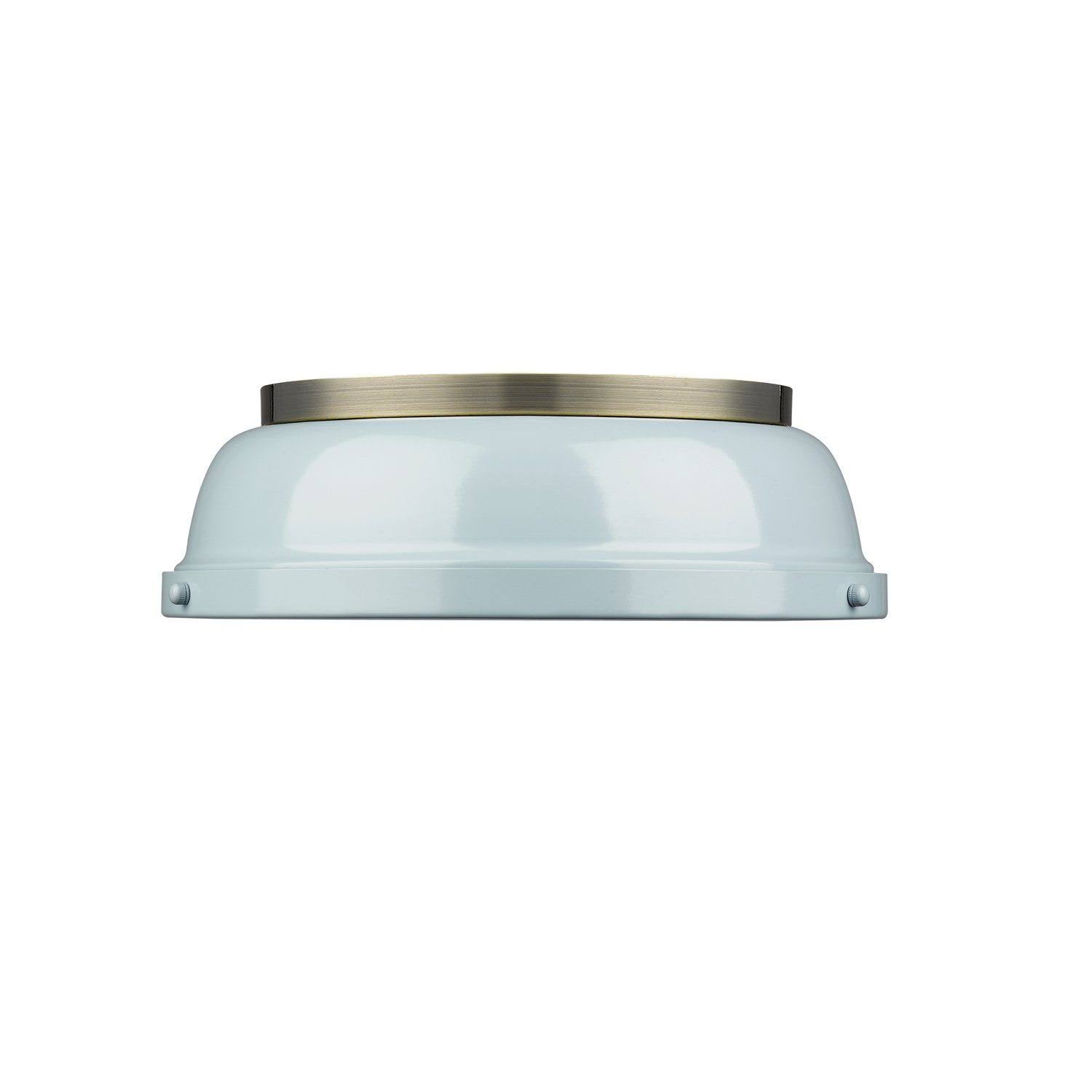 Aged Brass Flush Mount Light R2846