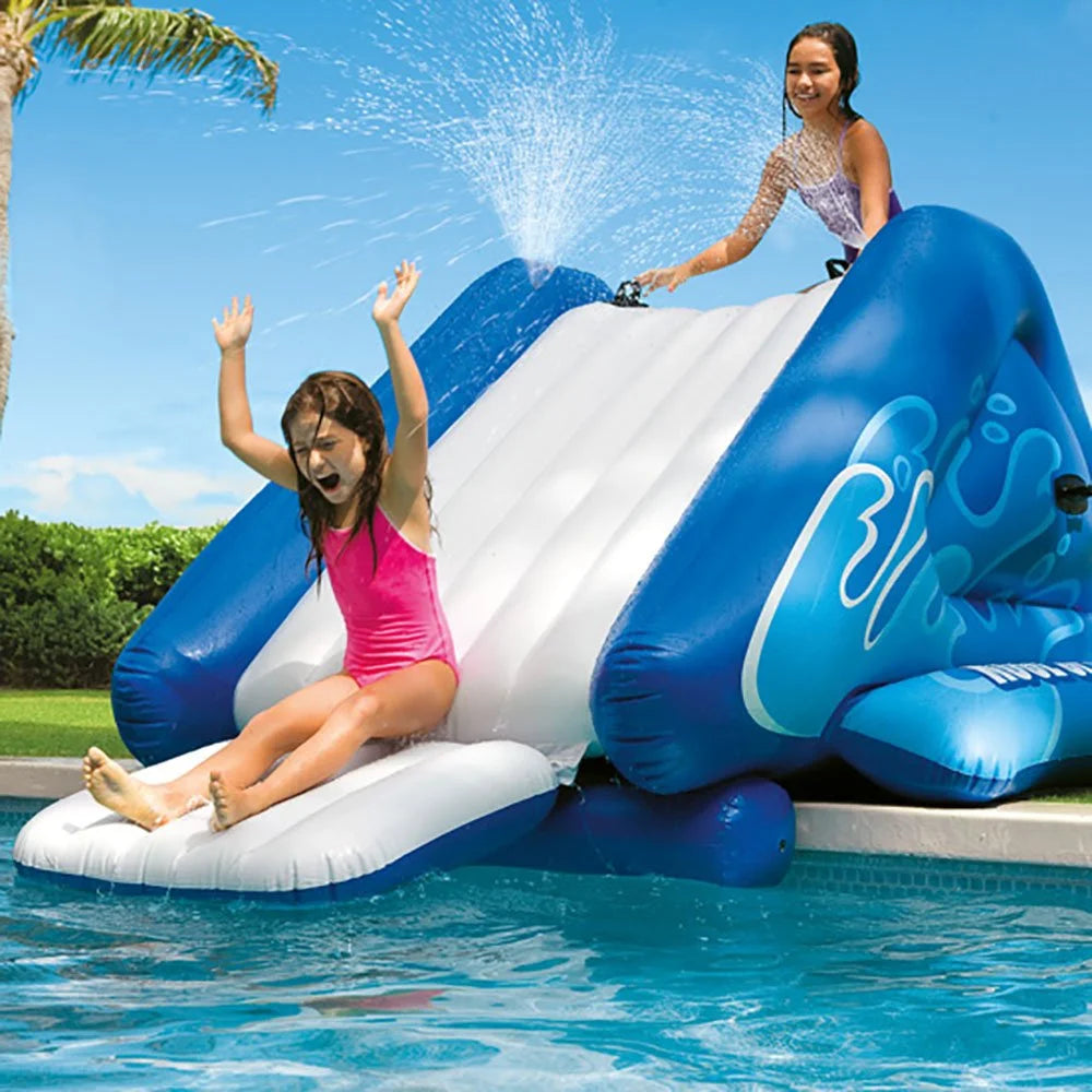 Red Inflatable Pool Water Slide, Blue Inflatable Pool Water Slide B7949