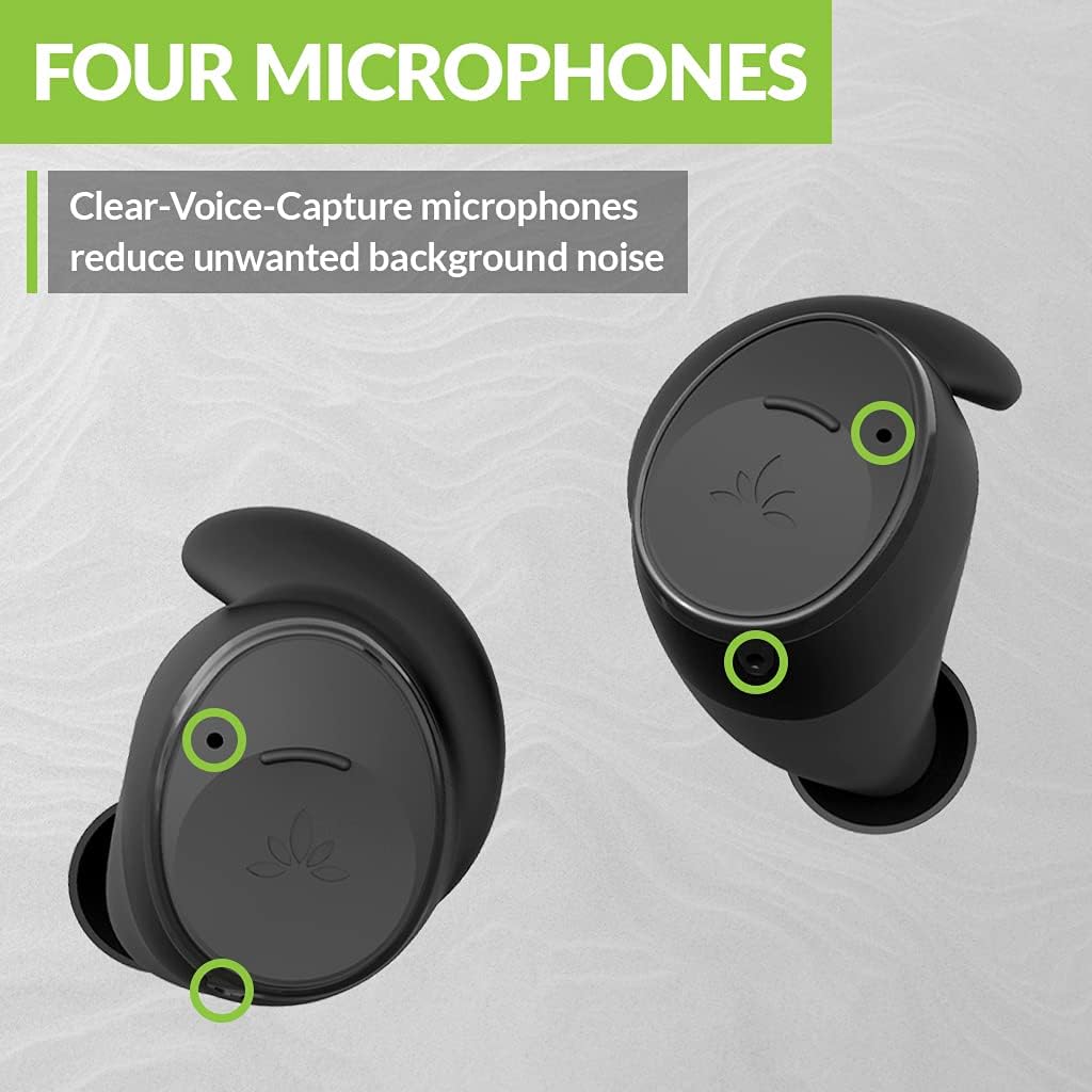 Bluetooth 5.2 True Wireless Earbuds with aptX Adaptive Audio, Noise Isolating, 36 HR Charge G403