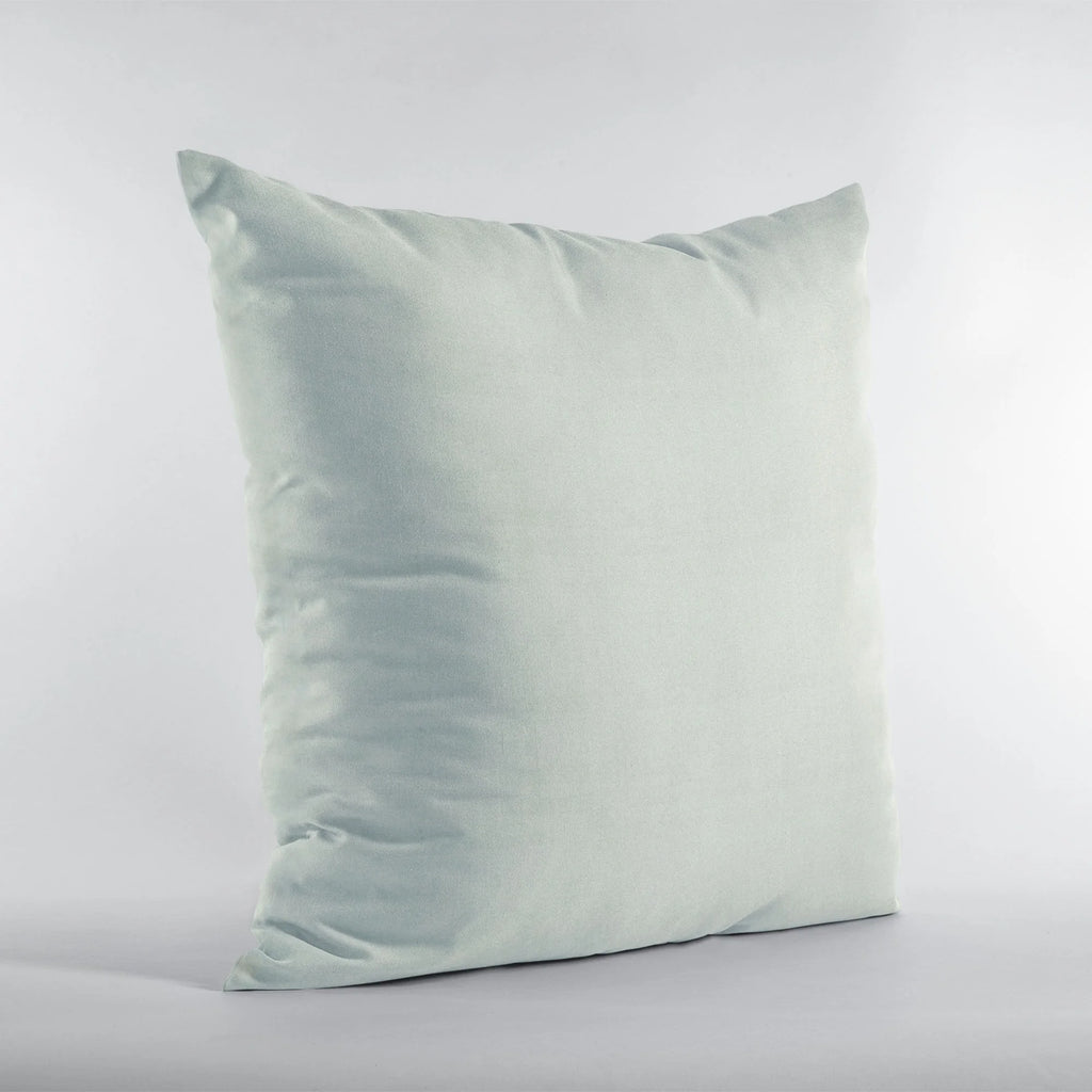Baby Blue Solid Shiny Velvet Throw Pillow 12 x 20 in. E270646