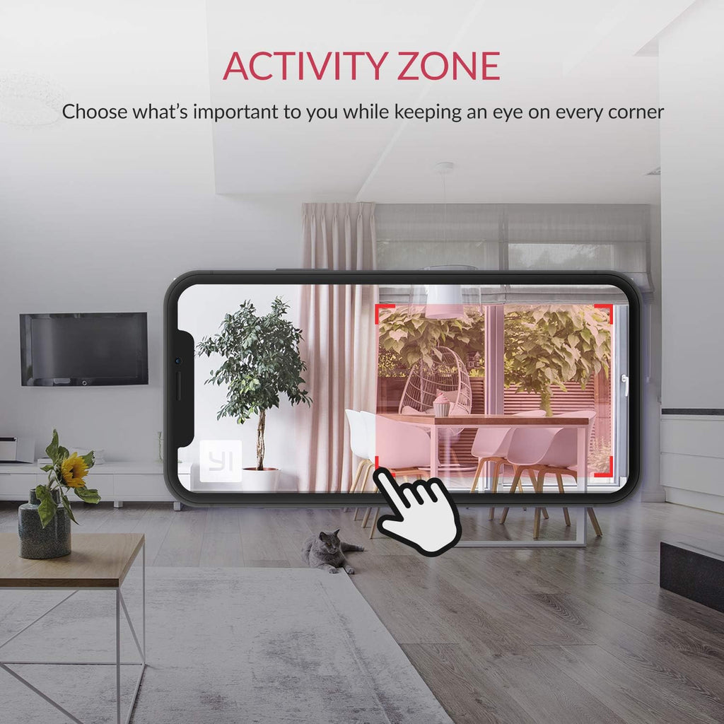2pc 1080p WiFi Smart Indoor Security Camera with Night Vision J405693