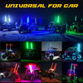 2Pcs 4FT Spiral LED Whip Lights for UTV ATV T481