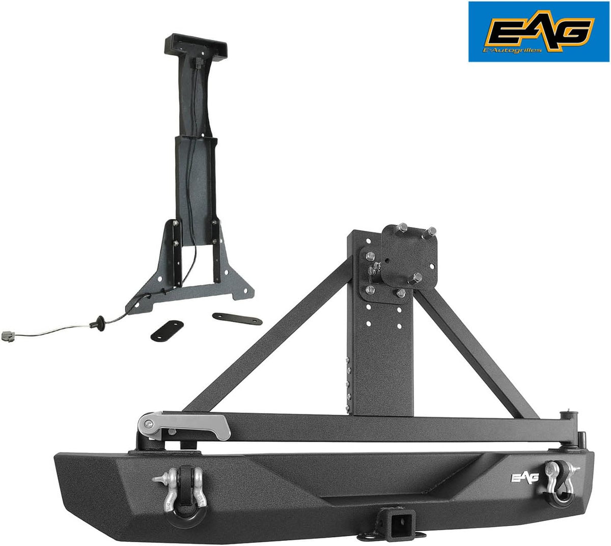 Rear Bumper and Tire Carrier with Third Brake Light Mounting Bracket J8441