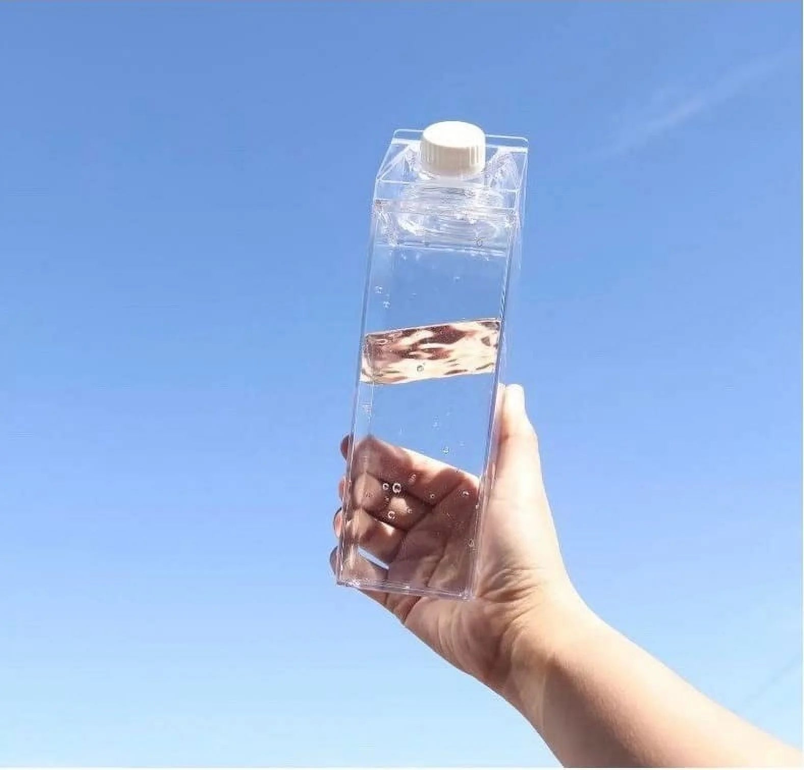 Clear Milk Carton Water Bottle A53344