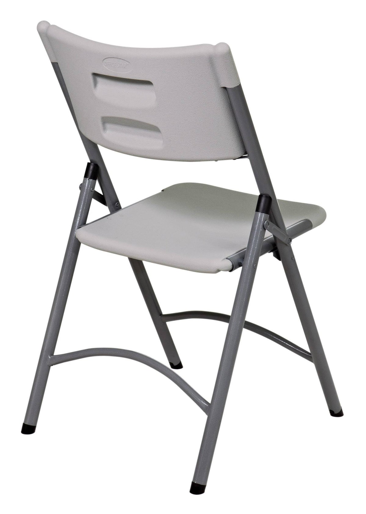 White/Grey Plastic Resin Chair 4 Pack X115