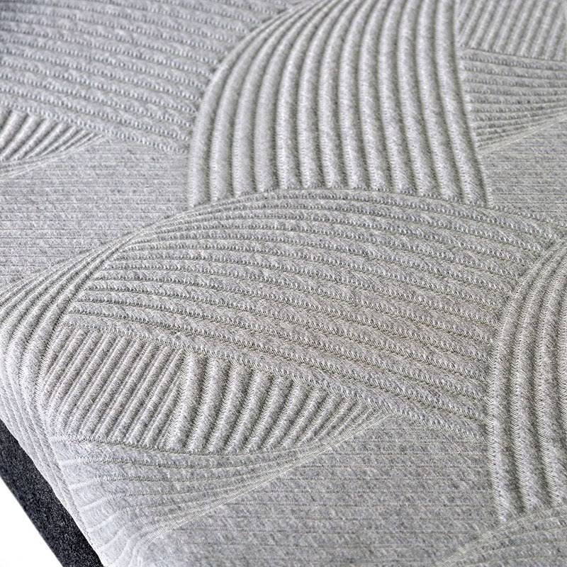 Full 10x22 Memory Foam Mattress in Light Gray Dark Gray L37900