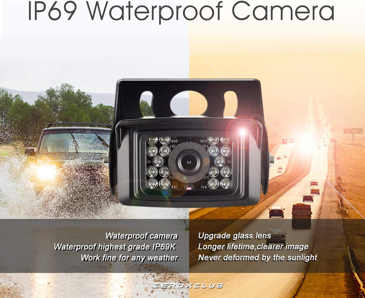 Wireless Backup Camera System Kit with 7’’ LCD Monitor H296