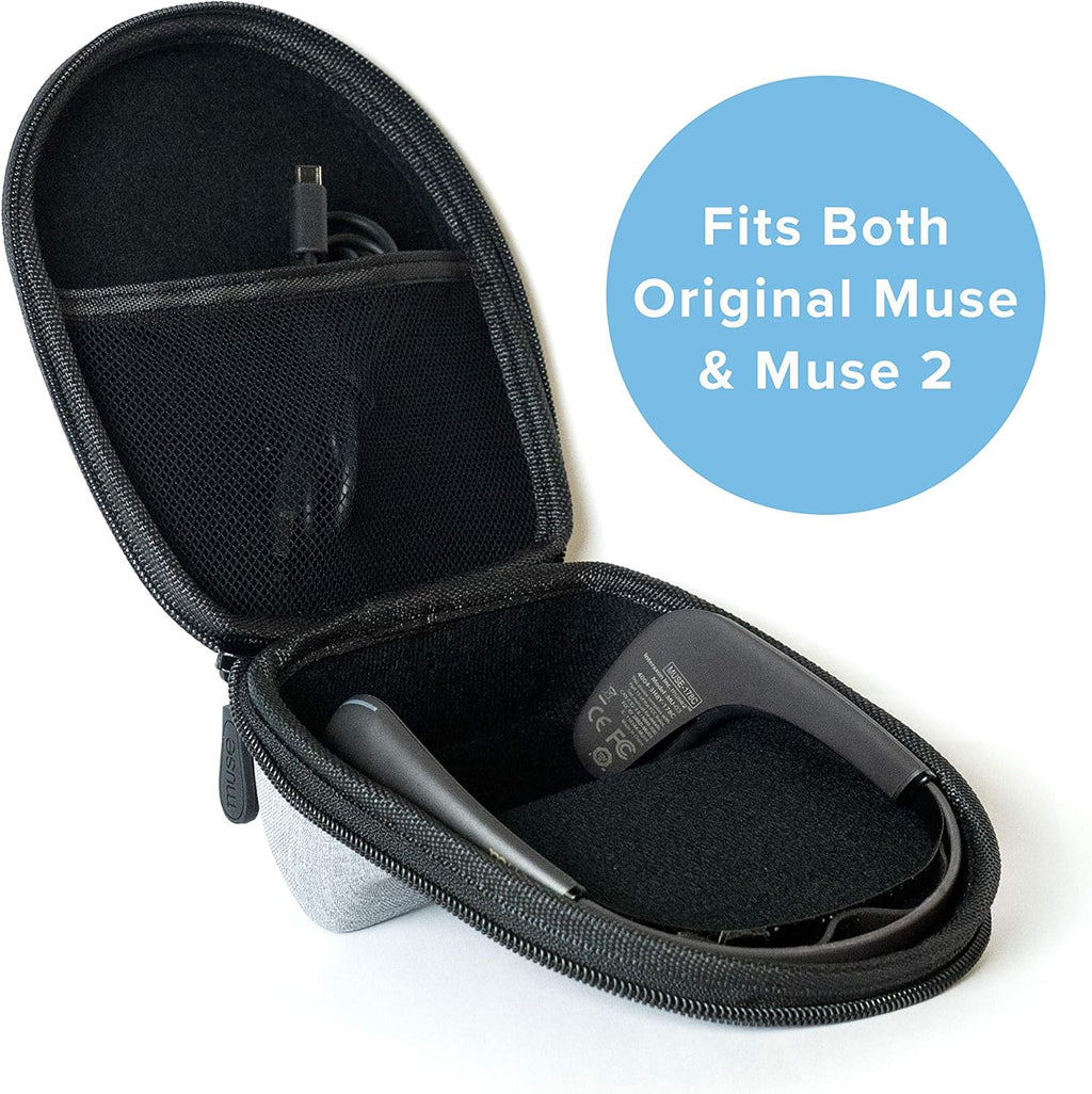 Muse 2 Brain Sensing Headband with Official Hard Case Bundle F1767