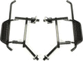 Black Steel Running Boards Set of 2 Side Step Rails X231