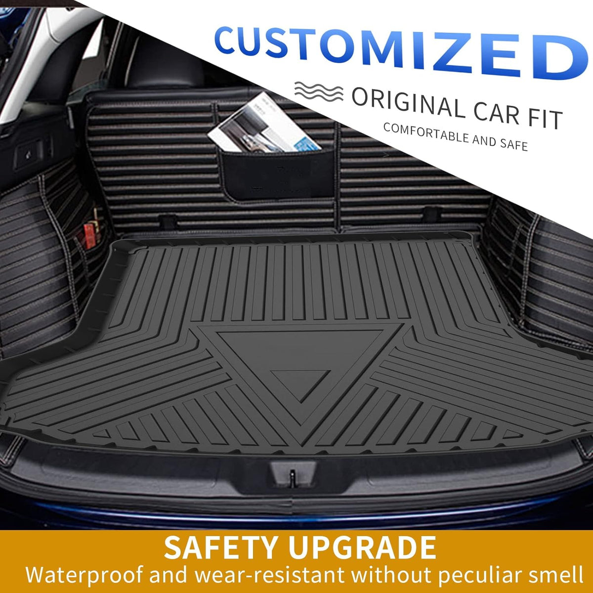 Black TPO Waterproof Rear Cargo Tray Pack of 2 P8010
