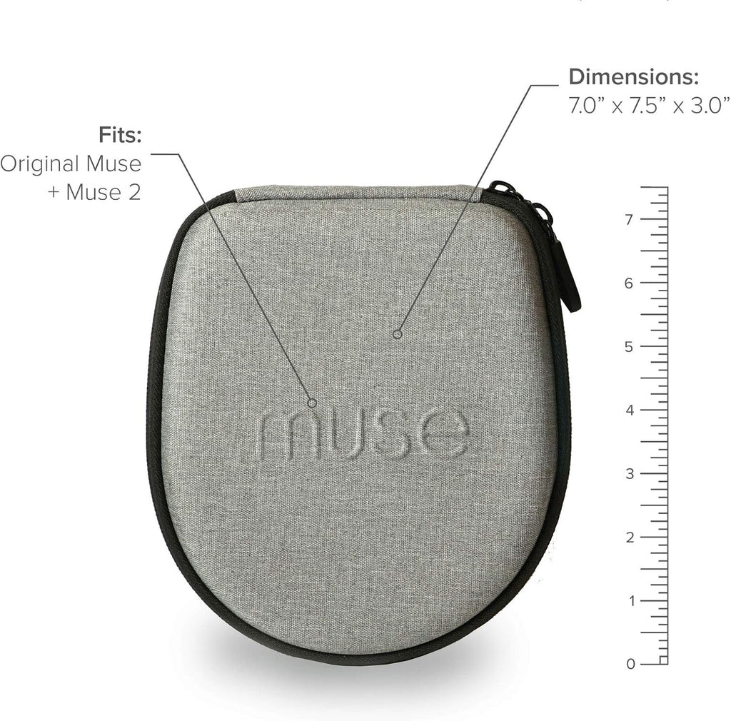 Muse 2 Brain Sensing Headband with Official Hard Case Bundle F1767