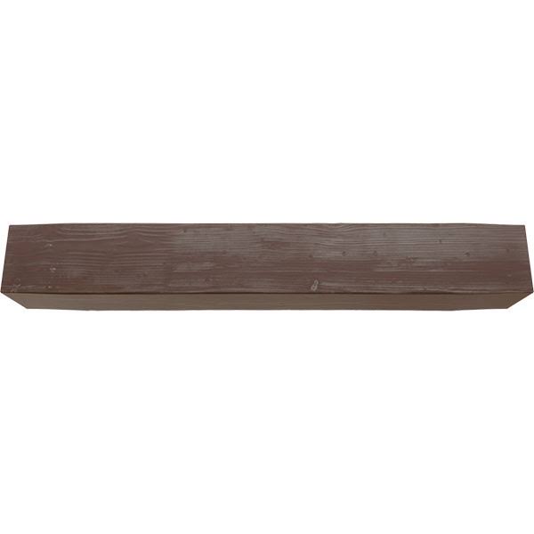 Sandblasted Faux Wood Fireplace Mantel, Aged Pecan U4307