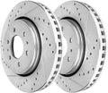 Pair of 2 Drilled and Slotted Disc Brake Rotors S507231